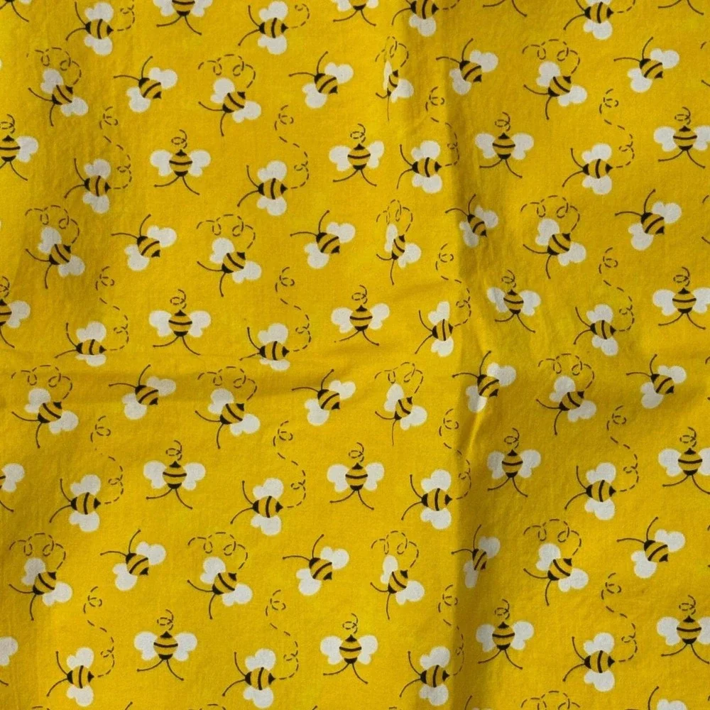 Handmade Bumble Bee Baby Security Blanket Yellow White Faux Fur‎ Marble Reverse